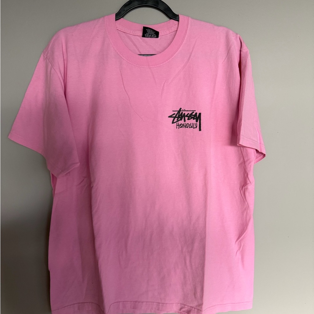 Stussy Honolulu Short Sleeve Tee - Men’s Large Pink